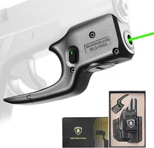 Green Laser Sight Tailored Fit Glock43/Glock43X, WLS-105G with Glock 43 Holster