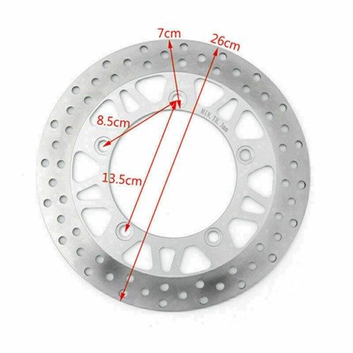 Brake Disc Rotor Stainless Steel Fits For Suzuki AN400 K3/K7/ZK7/K8/K9 03-11 - Picture 4 of 14