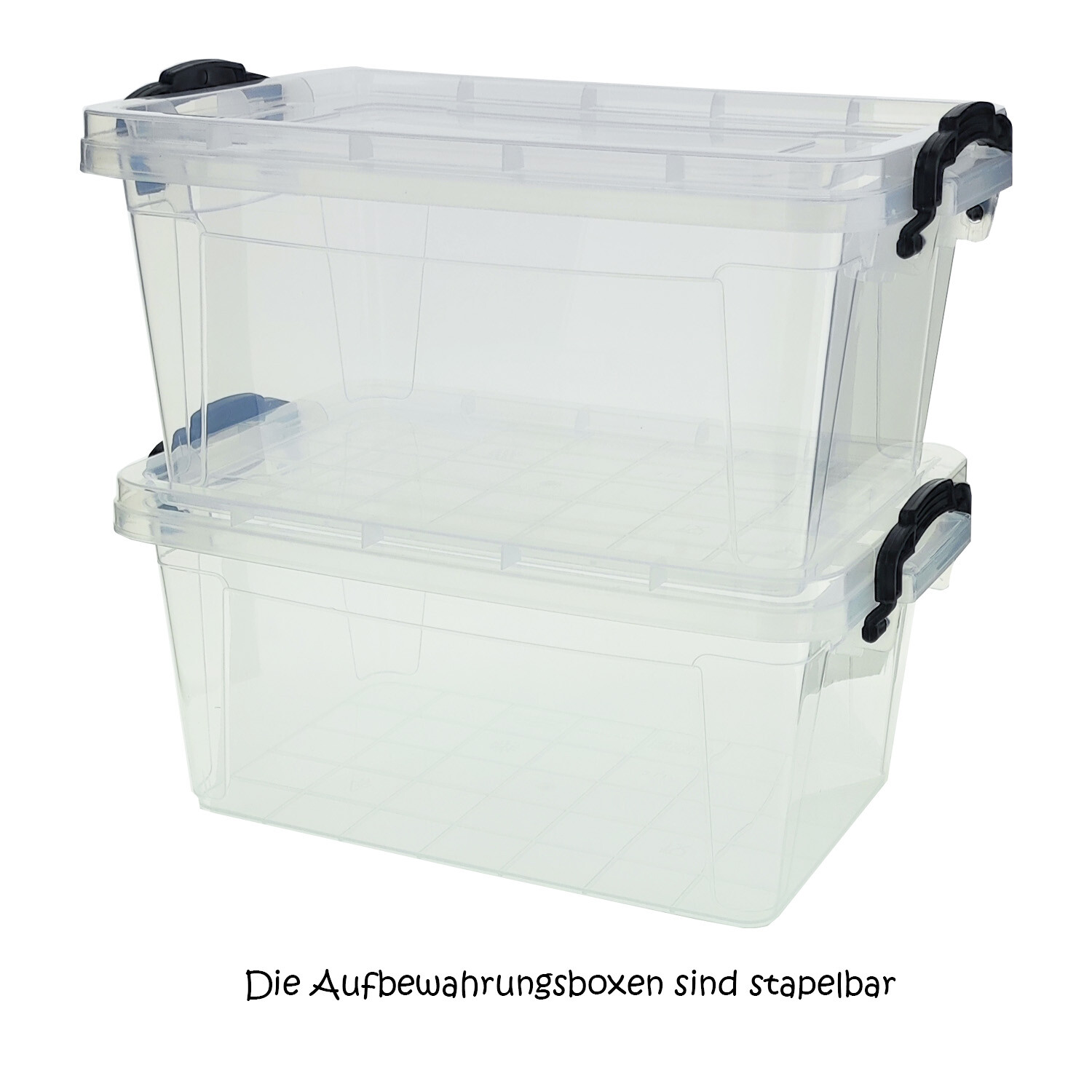 Aufbewahrungsbox Aufbewahrungskiste mit Deckel stapelbar Lagerbox 
