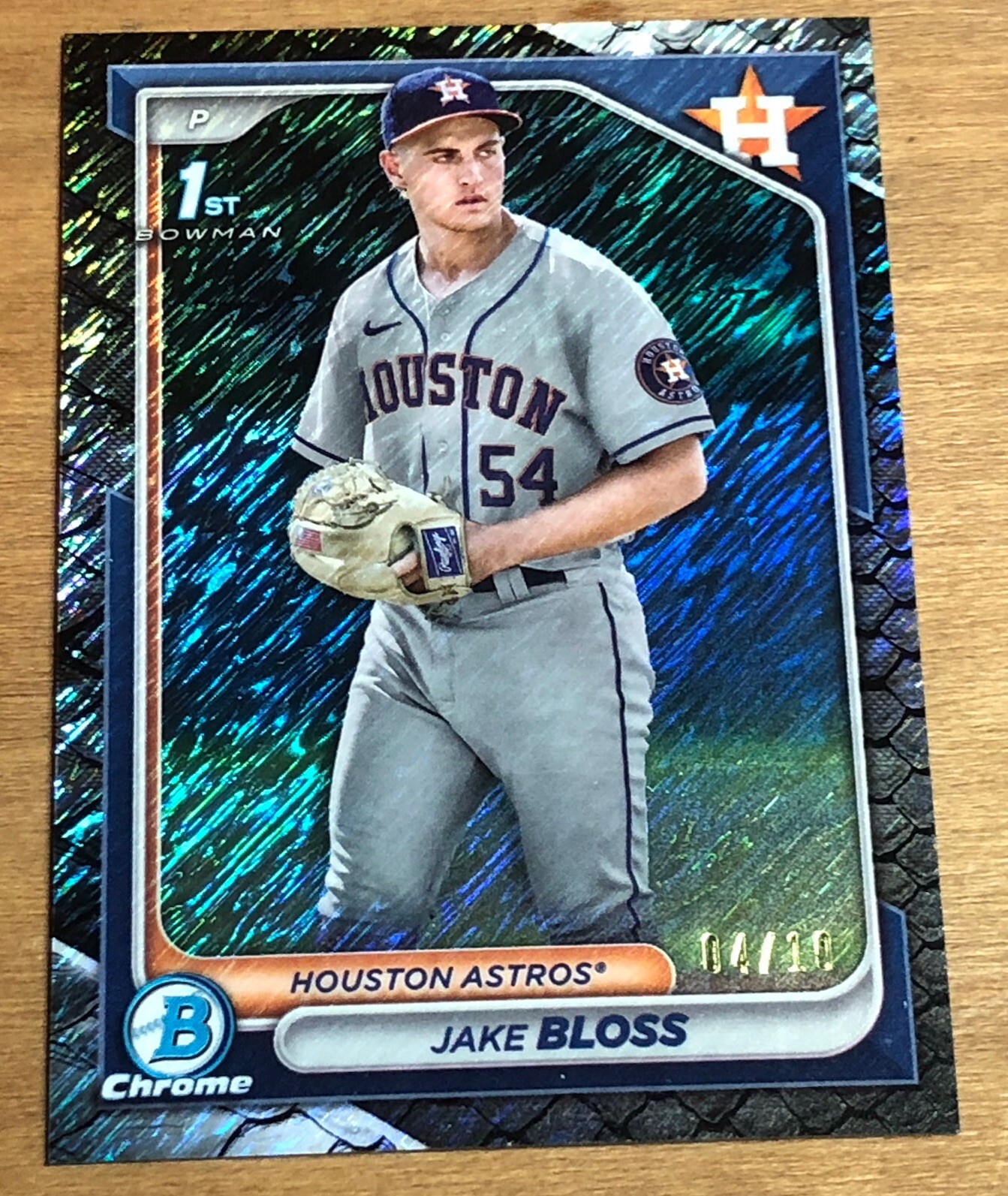 2024 Bowman Chrome Baseball Jake Bloss 1st Bowman Black Refractor # /10