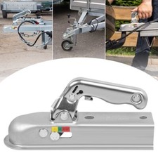 HEAVY DUTY 50MM TRAILER TOWING HITCH - Coupling Tow Bar Ball Draw Pressed Steel