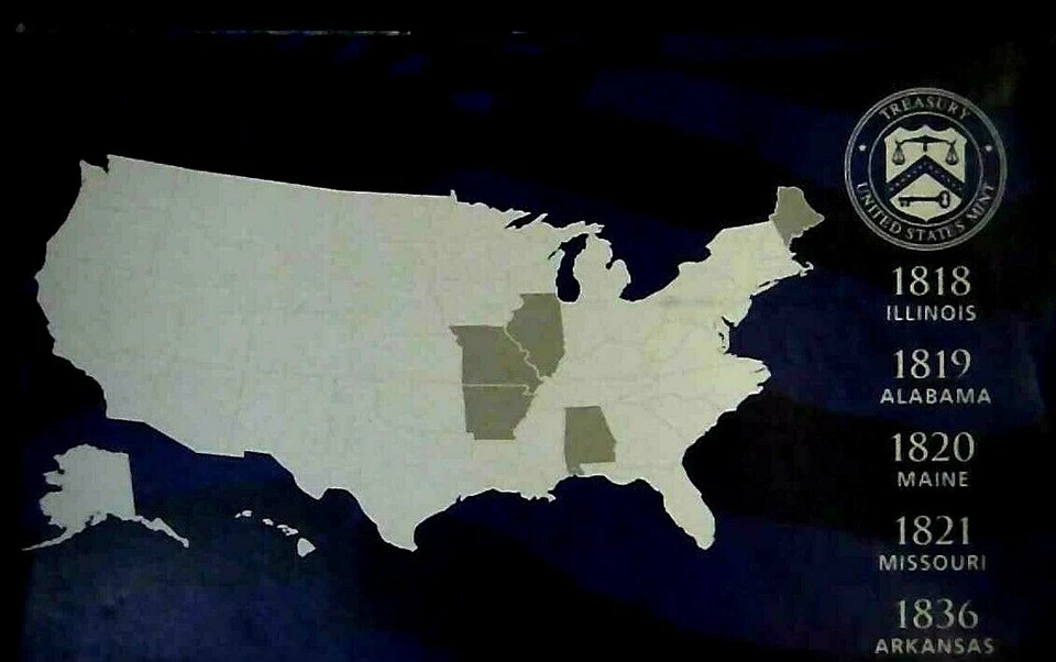 2003-S US Proof State Quarter Mint Set 5 Coins CN CLAD 21ucl0911 - Image 2 of 4