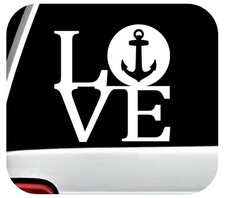 Love Boating Sailing Boat Decal for Car Window Anchor Sticker Boat BG948