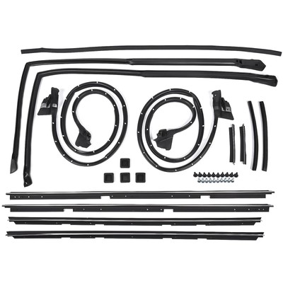 17 Pcs Door Tailgate Weatherstripping Seal Kit Replacement for Chevy El Camin...