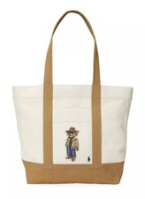 Polo Ralph Lauren Women's Polo Special Outfit Bear Canvas Medium Tote