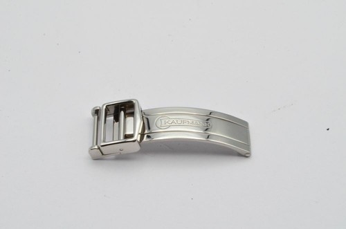 Kaufmann leather bracelet folding buckle 12MM steel