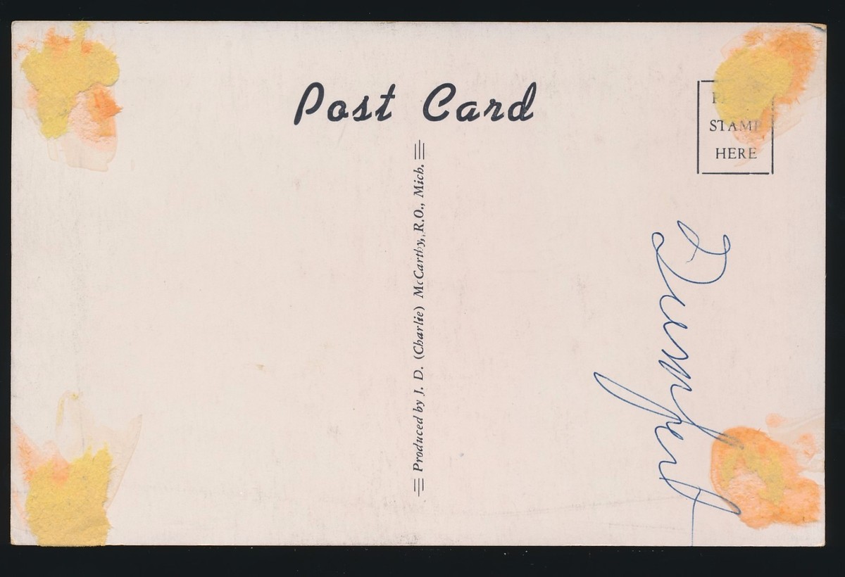 1948-1951 J.D. McCarthy Oversized Postcards -RANDY GUMPERT