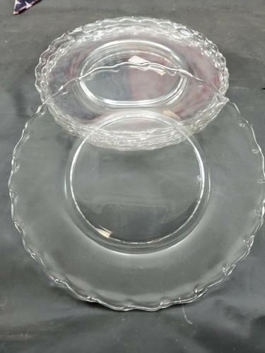 Un (1) Plato de ensalada transparente de cristalería Fostoria Century de 7 1/4" ENVÍO RÁPIDO - Imagen 3 de 4