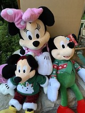 Disney Lot Of 3 Large Mickey And Minnie Plushes 153