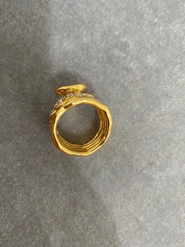 Alexis Bittar Fashionable Gold Plated Casual Ring Size 7# - Picture 4 of 24