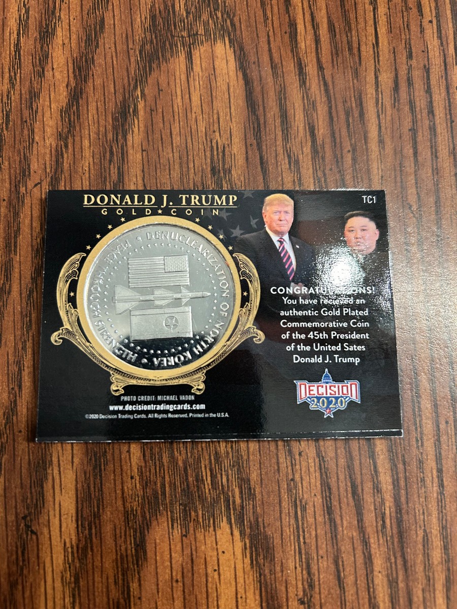 DECISION 2020 SERIES 2 - DONALD TRUMP GOLD COIN 39/45 | eBay