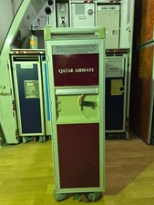 QATAR AIRWAYS Flugzeugtrolley Full Size, Airlinetrolley Servierwagen