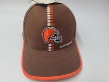 Vintage Cleveland Browns Logo Athletic Pro Line Distressed Strapback Hat Cap NFL