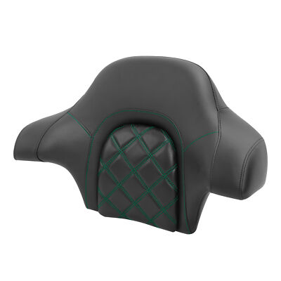 Black King Chopped Trunk Backrest Pad Fit For Harley Touring
