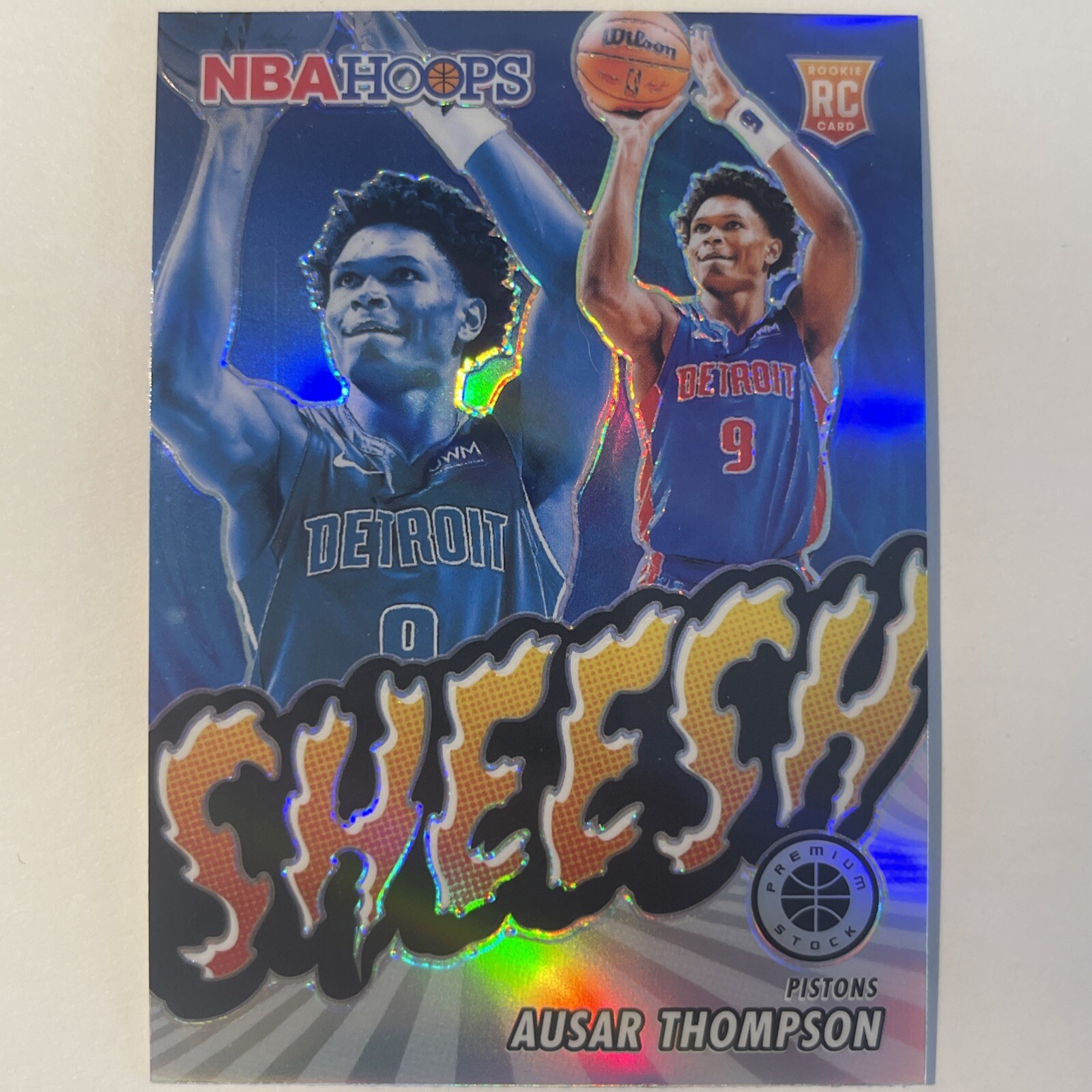2023-24 Hoops Premium Stock Ausar Thompson Sheesh Silver Prizm RC #24