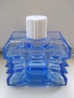 Vintage Parfumerie De Raymond Blue Glass Perfume Bottle Art Deco — photo 2