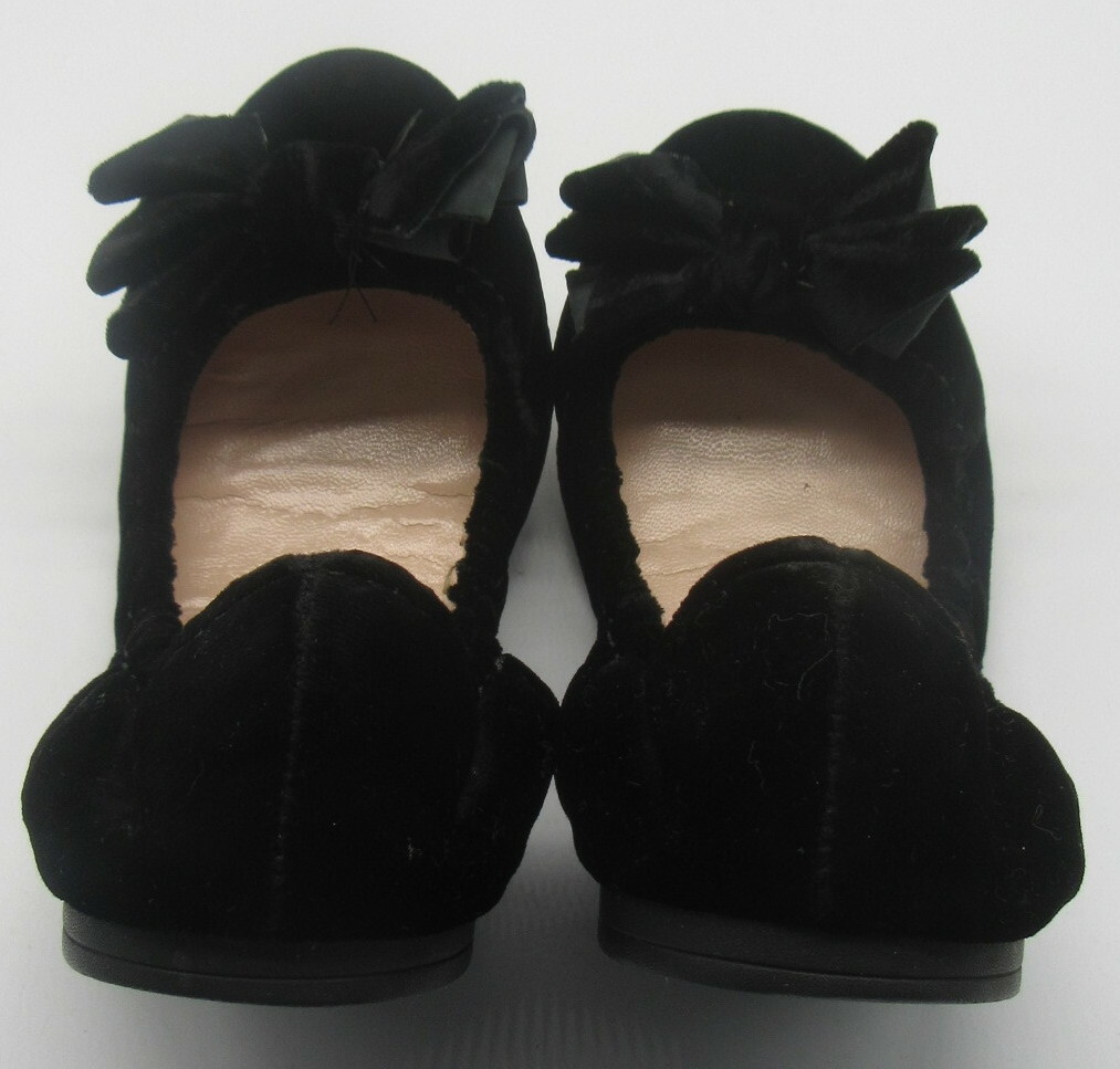 靴 miu miu Velvet Ballet Flats black Velvet ballet flats in black - Miu Miu | Mytheresa