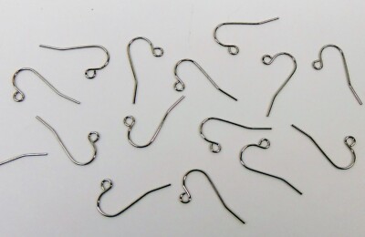 1000 STAINLESS Steel Ear Wires Hooks  21 gauge w/ loop Earrings EarWires 500 prs