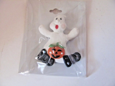 Halloween Pin Brooch Ghost Boo Boo Jack O Lantern Plastic New Unopened ...
