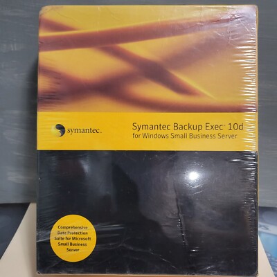 Symantec Backup Exec 10d For Windows Small Business Server