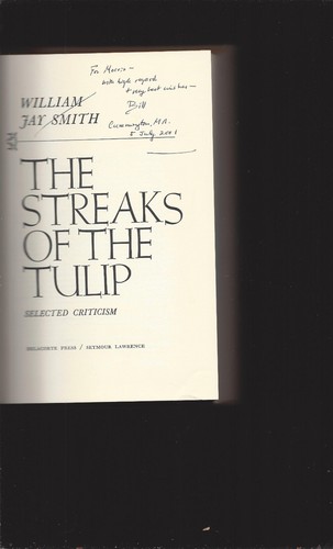 The Streaks of the Tulip: Selected Criticism (Signed book & Signed letter)  - Picture 2 of 8