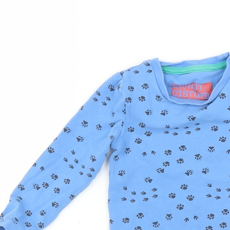 Marks and Spencer Baby Blue Cotton Blend Basic TShirt Size 912 Months