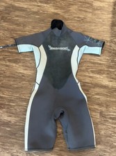 WOMENS BRP SEA-DOO 4 WAY FLEX WET/SURF/DIVING SUIT Size 9/10 Gray Blue