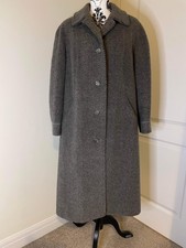 Vintage Tweed Black White Coat Size 18 Wool Alpaca Blend By Eastex Winter