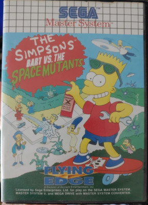 Simpsons Bart vs Space (1993) Sega Master System (Modul, Box) working classic