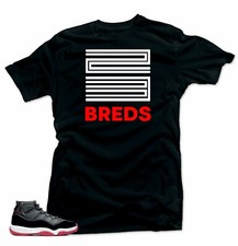 Shirt To Match Jordan 11 Bred 2019 - 23 Breds Black Tee