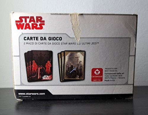 Star Wars carte da poker, 2 mazzi di carte da gioco "STAR WARS: GLI ULTIMI JEDI" - Foto 4 di 4