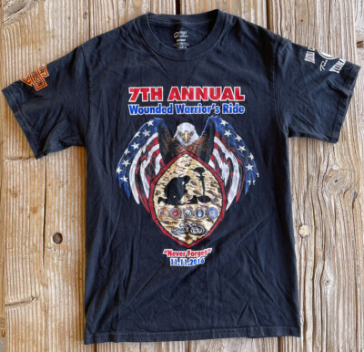 7th Annual Wounded Warrior s Ride Yona Guam Men s Size  Small Harley