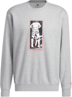 Adidas HS3043 Shmoo Mark Gonzales Shmoofoil Olympic Crewneck Sweatshirt Mens M