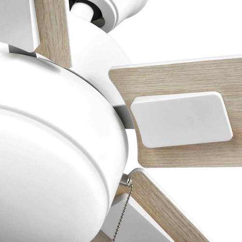 Hampton Bay 52" Corwin Indoor/Outdoor Matte White LED Ceiling Fan w/ Light Kit - Picture 11 of 13