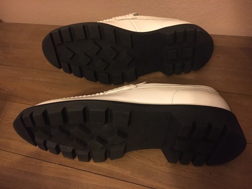 Calvin Klein Fletcher Leder Halbschuh Herren Gr. 7,5"" creme weiß - neu (ohne Karton) - Bild 7 von 9