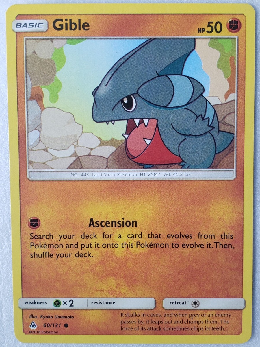 Gible 60/131 NM / M Forbidden Light Pokemon Card - $2 Combined Shipping |  eBay