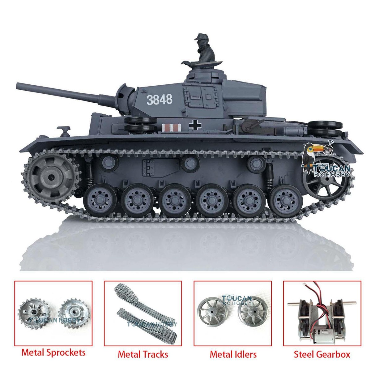 1/16戦車ラジコン　ドイツIII号L型ヘンロン3848-1 基板ver 7.0 Amazon.co.jp: 1/16戦車ラジコン ドイツIII号L型 ヘンロン3848-1