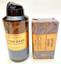 Bath Body Works After Dark Men's Body Spray 3.7 fl oz and Soap Bar 5oz