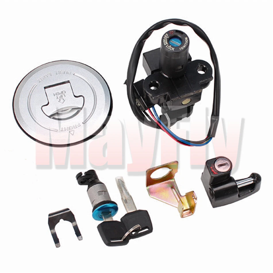 Ignition Switch Lock Fit For Honda CBR250R 2011-2013 2012 Fuel Gas Cap Key Set Foto 3 de 4