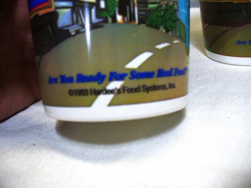 TWO Vintage 1993 Hardee's "The Frisco Taste Place" 6 3/4" tall Plastic Soda Cup - Bild 9 von 13