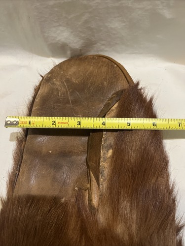 Vintage Alaskan Eskimo Trapper Mens Beaver Fur & Leather Mittens Handmade - Picture 16 of 16
