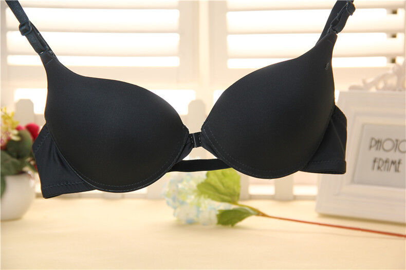 Women's Adjustable Front Closure Seamless Push Up Padded Underwire