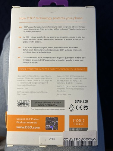 Gear4 Piccadilly D30 Impact Protection Case for Google Pixel 2 XL Blue - Picture 3 of 3