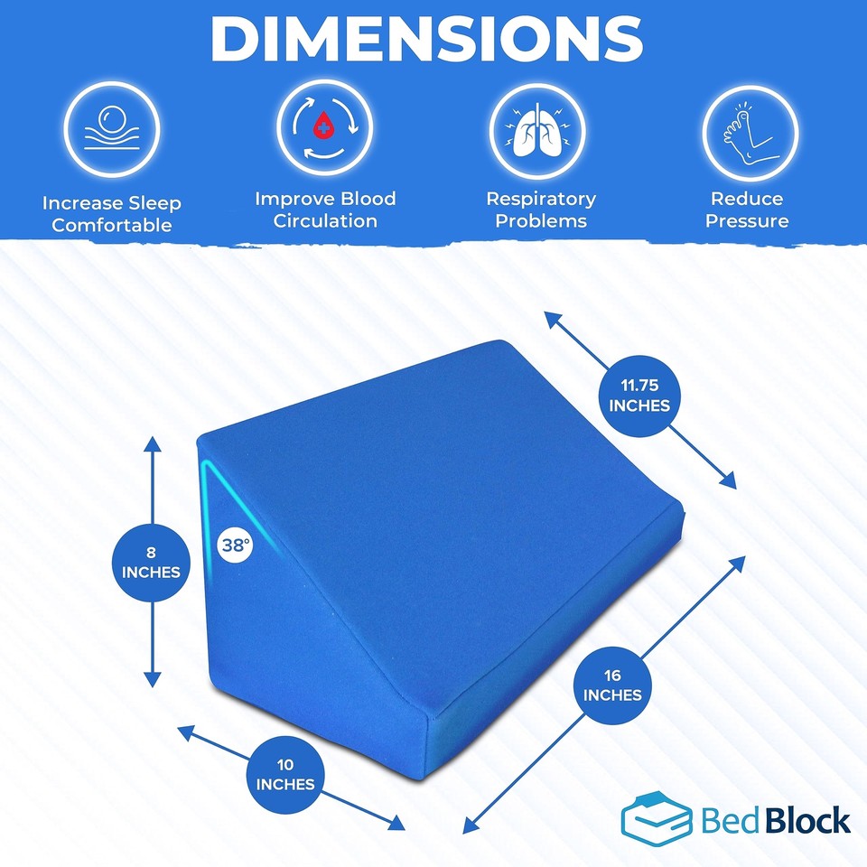 Blanket Elevation Wedge for Feet. Leg and Ankle Support Foam. Blue eBay