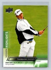 2024 Upper Deck Golf PGA Tour Season Highlights Debuts #70 Thorbjorn Olesen