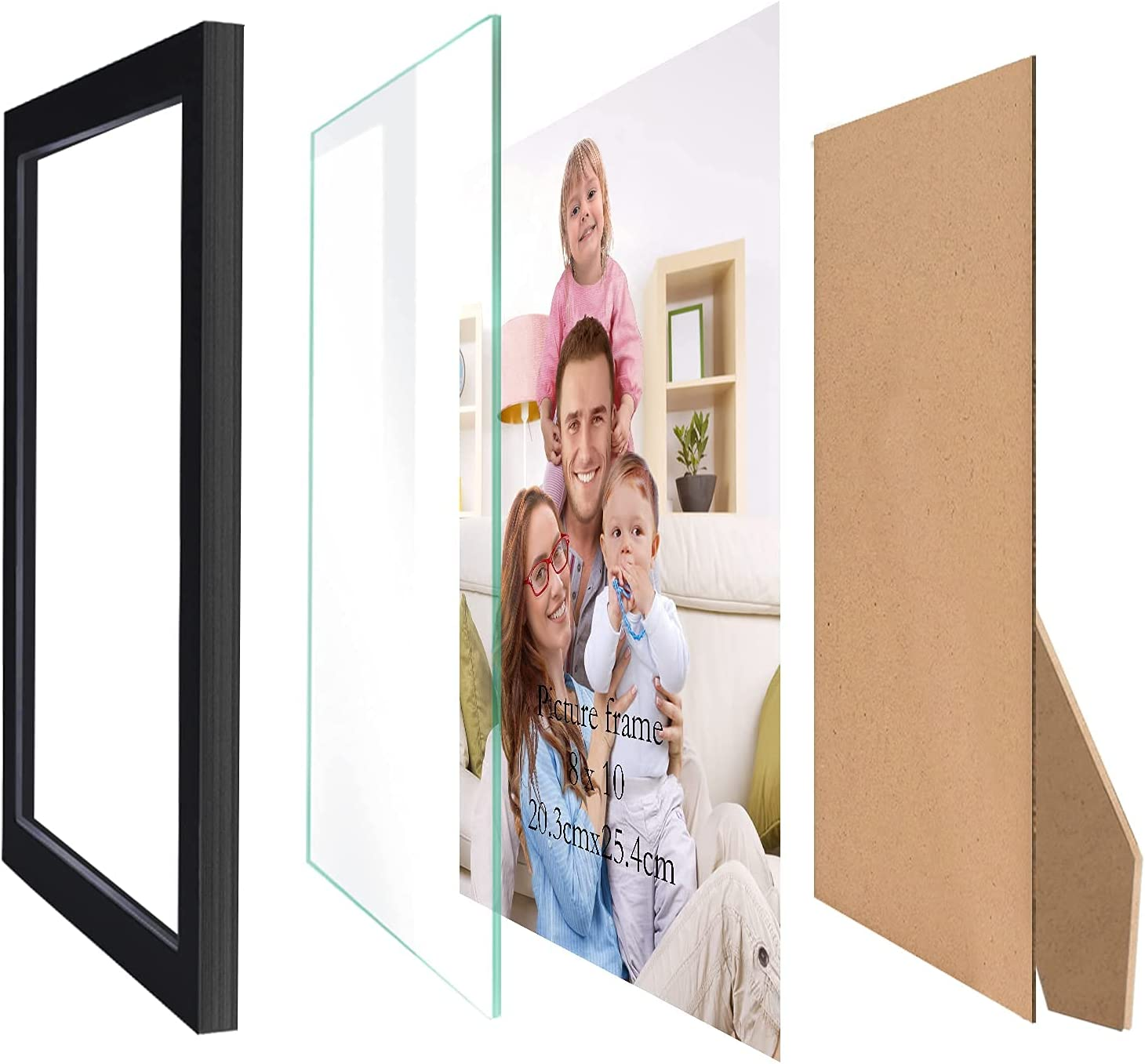 Giftgarden Black 8X10 Picture Frame Bulk, Multi 8 X 10 Photo Frames Set