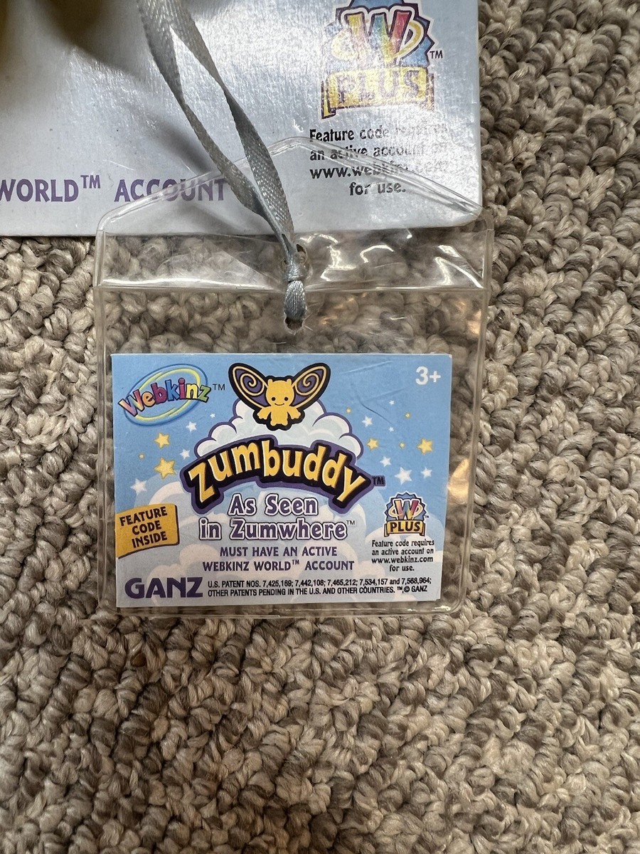 Webkinz Zumbuddy Zala Peeking Zum Toy Ganz 1st Edition Code