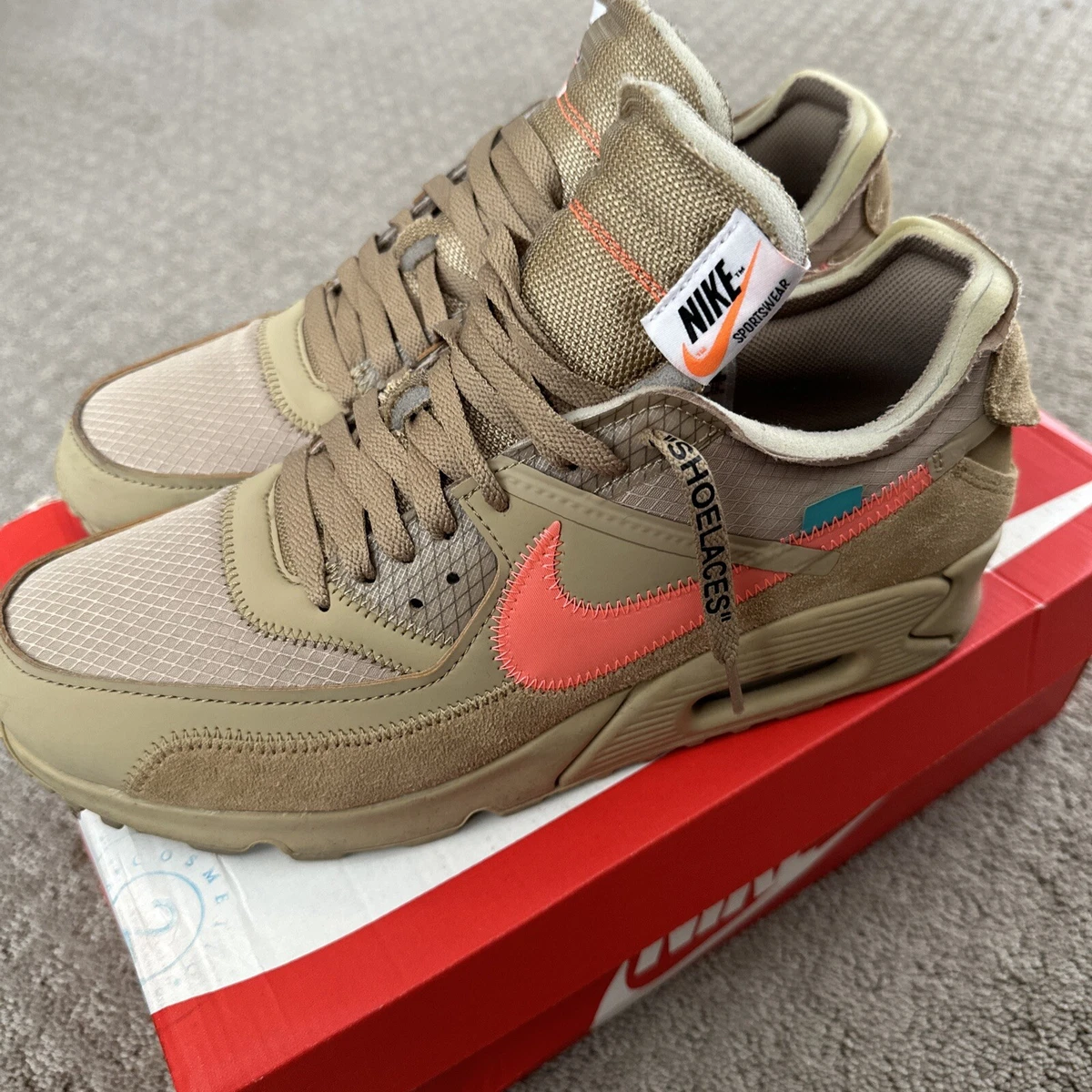 Air max 90 deals off white zip tie