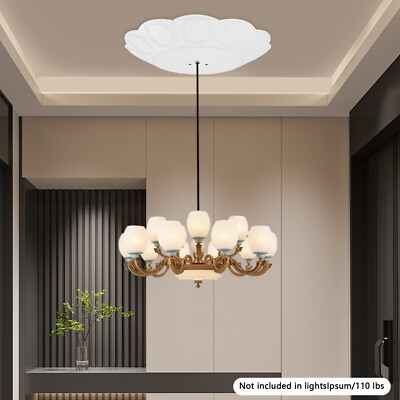 20.87*1.97 in Chandelier Decorative Cover Chandelier Hoist Lifter Covers White