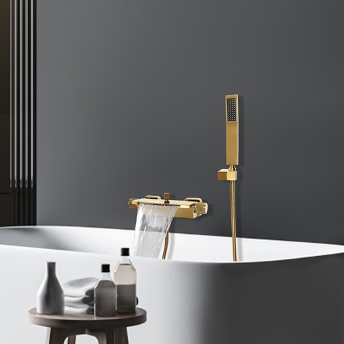 Grifo de bañera cascada grifo bañera ducha grifo frío caliente - Imagen 9 de 18